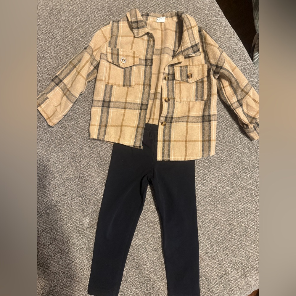 Toddler Flannel & leggings